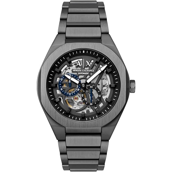 Amazon.com: Armani Exchange A|X Automatic Watches for Men, Black